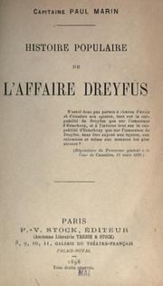Cover of: Histoire populaire de l'affaire Dreyfus.