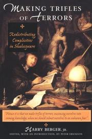 Cover of: Making trifles of terrors: redistributing complicities in Shakespeare