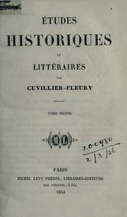 Cover of: ©ØEtudes historiques et litt©Øeraire