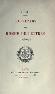 Cover of: Souveniers d'un homme de lettres (1795-1873)