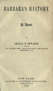 Barbara's history by Edwards, Amelia Ann Blanford