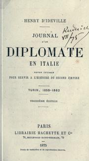 Cover of: Journal d'un diplomate en Italie by Ideville, Henri Am©Øed©Øee Le Lorgne comte d'