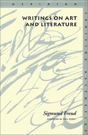 Writings on art and literature by Sigmund Freud