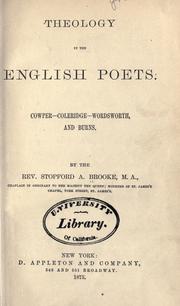 Theology in the English poets by Brooke, Stopford Augustus