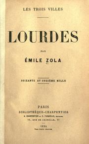 Cover of: Lourdes. by Émile Zola