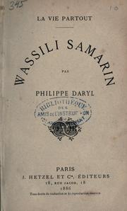 Cover of: Wassili Samarain by Paschal Grousset