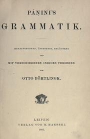 Cover of: Grammatik by P©Æa©øni