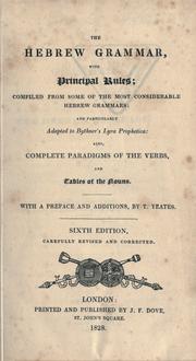 Cover of: A grammar of the Hebrew language by Moses Stuart