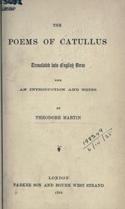 Cover of: Poems. by Gaius Valerius Catullus
