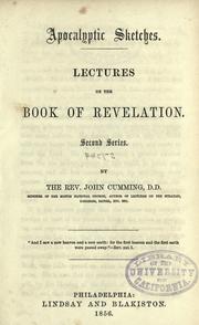 Cover of: Apocalyptic sketches by Rev. John Cumming D.D.