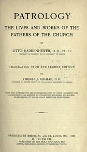 Cover of: Patrology by Otto Bardenhewer
