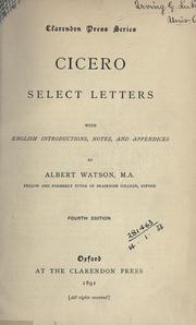 Cover of: Selected letters. by Cicero