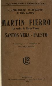 Cover of: Martín Fierro by José Hernández