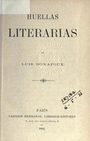 Cover of: Huellas literarias.