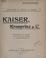 Cover of: Kaiser, Kronprinz & cie.