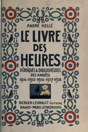 Cover of: Le livre des heures by Andr©Øe Hell©Øe