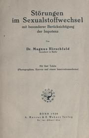 Cover of: Sexualpathologie by Magnus Hirschfeld