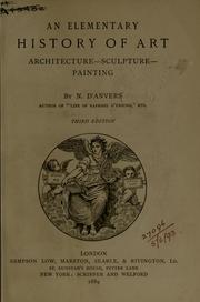 Cover of: An elementary history of art by N. D'Anvers, N. D'Anvers