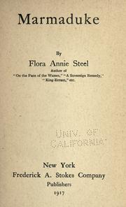 Cover of: Marmaduke by Flora Annie Webster Steel