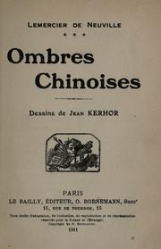 Cover of: Ombres chinoises: dessins de Jean Kerhor.