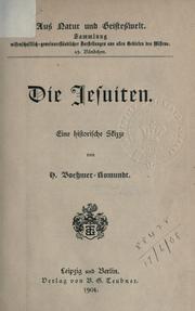 Cover of: Die Jesuiten: eine historische skizze