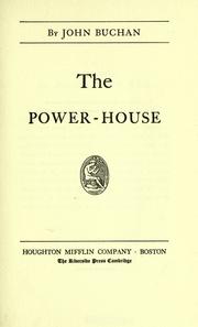 Cover of: The power-house