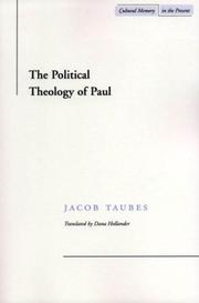 Cover of: The Political Theology of Paul (Cultural Memory in the Present)