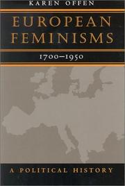 Cover of: European Feminisms, 1700-1950 by Karen Offen