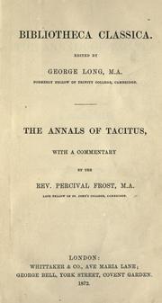 Cover of: Annals of Tacitus by P. Cornelius Tacitus