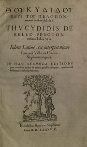 Cover of: Thoukydidou Peri tou Peloponn©Æesiakou polemou biblia 8 =: Thucydidis De bello Peloponnesiaco libri viii