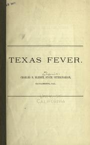 Cover of: Texas fever in California. by Salmon, D. E., Salmon, D. E.