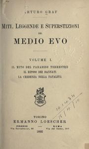 Cover of: Miti, leggende e superstizioni del Medio Evo.