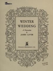 Cover of: Winter wedding: a decoration.