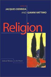 Cover of: Religion by edited by Jacques Derrida and Gianni Vattimo.