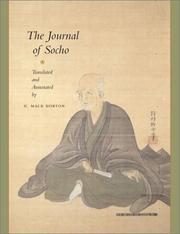 Cover of: The Journal of Socho by H. Mack Horton