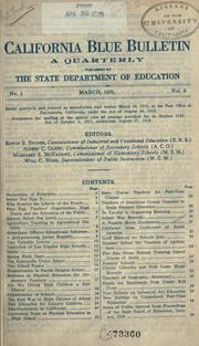 Cover of: Teachers' leaflet by California. Dept. of Public Instruction.