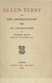Cover of: Ellen Terry and her impersonations. by Charles Hiatt