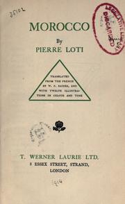 Cover of: Morocco by Pierre Loti