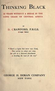 Cover of: Thinking black by Crawford, Daniel, Crawford, Daniel