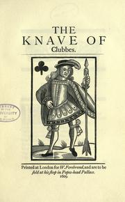 Cover of: The knave of clubbes.