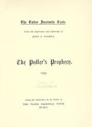 Cover of: The pedler's prophecy.