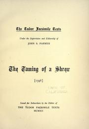 Cover of: The taming of a shrew <1596> by 