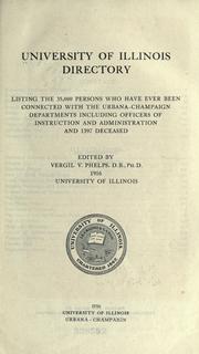 Cover of: University of Illinois directory by University of Illinois (Urbana-Champaign campus)