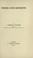 Cover of: Poems and sonnets