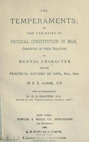 The temperaments by D. H. Jacques