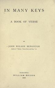 Cover of: In many keys by J. W. Bengough