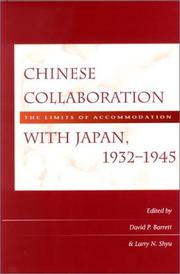 Cover of: Chinese Collaboration with Japan, 1932-1945 by 