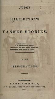 Cover of: Judge Haliburton's Yankee stories ... by Thomas Chandler Haliburton