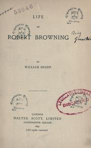 Cover of: Life of Robert Browning.