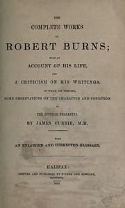 Cover of: The complete works of Robert Burns by Robert Burns
